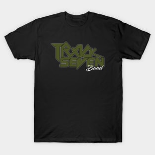 Olive Track Seven Band logo T-Shirt